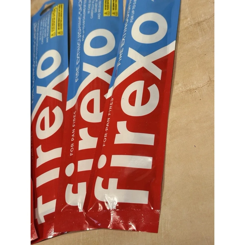4 Pack Firexo Cooking Pan Fire Extinguisher Sachets -‎ Fire Blanket Alternative